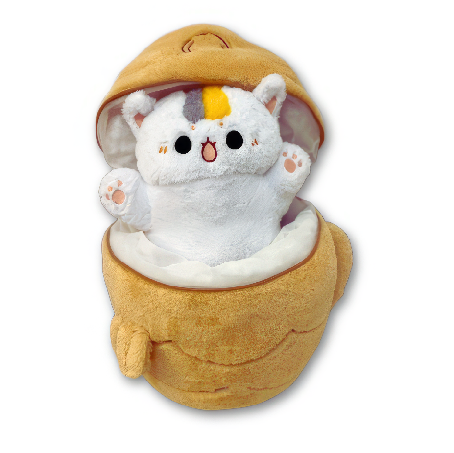 PussPlush™ Hidden Kitty Inside Fish Plush